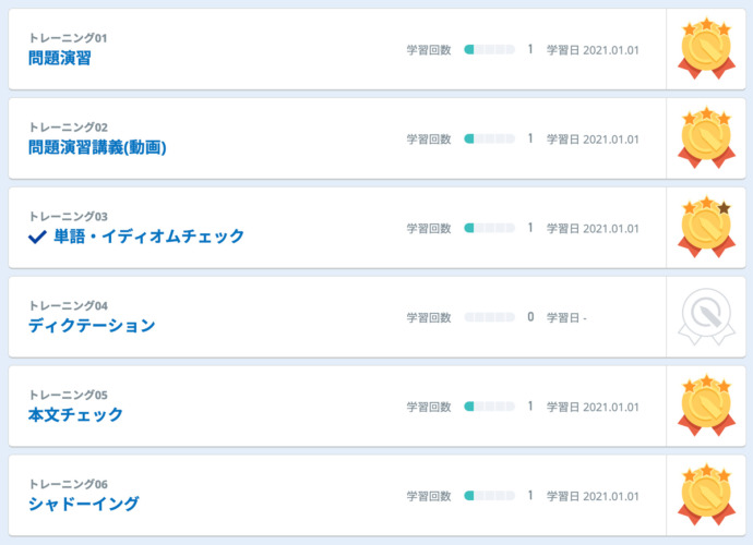 スタディサプリTOEICのサービス一覧